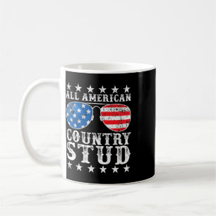 All American Stud Boy Country 4. Juli USA-Flagge Kaffeetasse