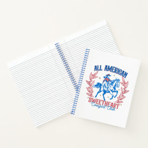 All American Sweetheart Cowgirl Club Notizbuch