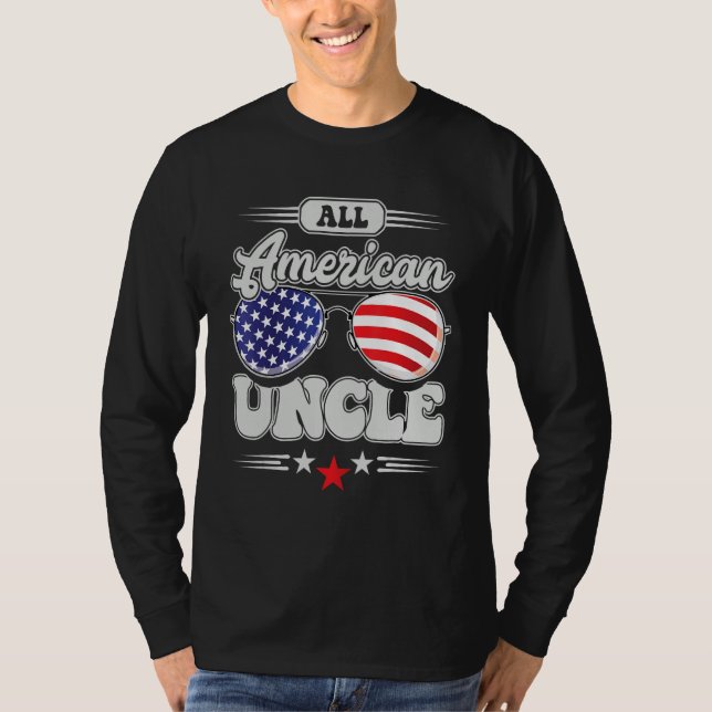 All American Uncle 4th Of July Family Matching T-Shirt (Vorderseite)