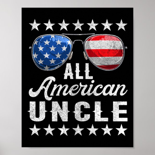 All American Uncle Shirt Poster (Vorne)