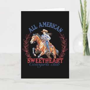 All American Western Sweetheart Cowgirls Club 4. Karte