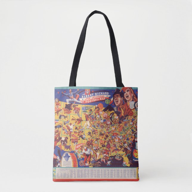 All-Amerikanische Vintage Fußball-Karte (Vorderseite)