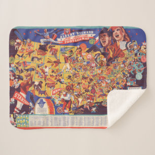 All-Amerikanische Vintage Fußball-Karte Sherpadecke