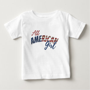 ALL AMERIKANISCHES MÄDCHEN BABY T-SHIRT