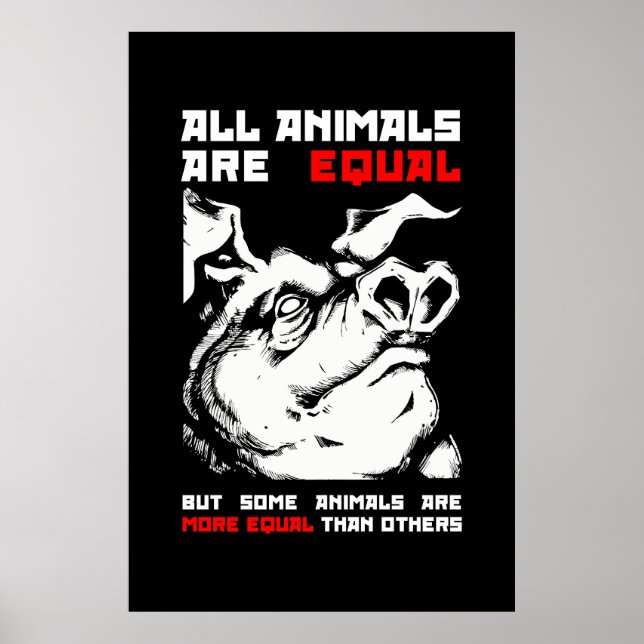 All animals are equal 1 poster (Vorne)