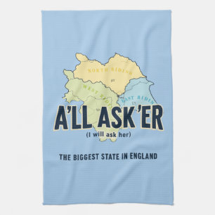 A'll Asker – Großartigster Staat Yorkshires Geschirrtuch