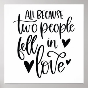 All Because Two People Fell in Love Poster