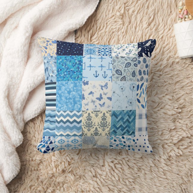 All Blue Cheat Quilt Muster 2025 Kissen (Decke)