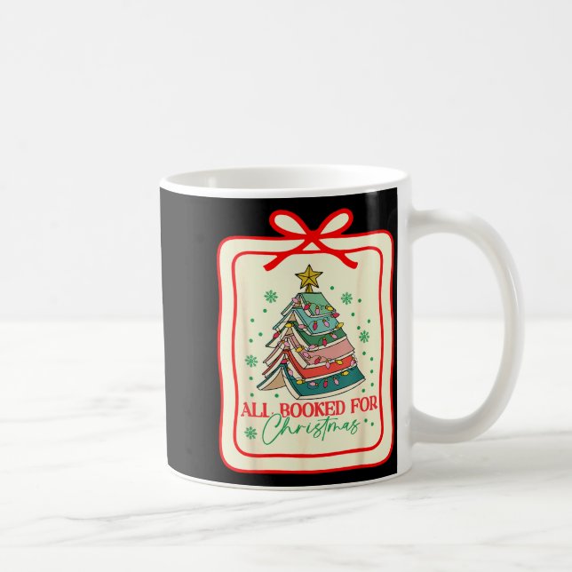 All Booked For Christmas Coquette Bow Tree Lights  Kaffeetasse (Rechts)