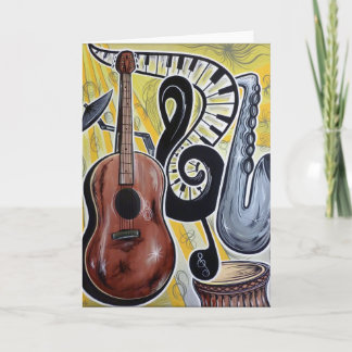 All das Jazz Greeting Card Karte