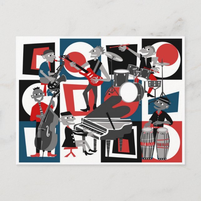All das Jazz Postcard Postkarte (Vorderseite)
