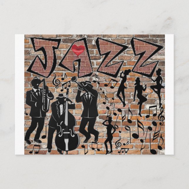 ALL DAS JAZZ POSTKARTE (Vorderseite)