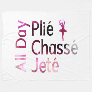 All Day Plies, Jagd, Jete Ballet Design Fleecedecke