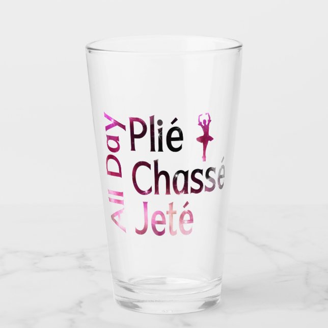All Day Plies, Jagd, Jete Ballet Design Glas (Vorderseite)