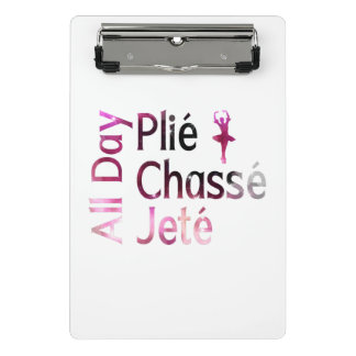 All Day Plies, Jagd, Jete Ballet Design Mini Klemmbrett