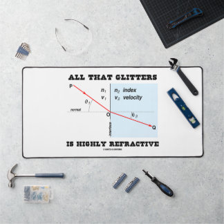 All diese Glitzer sind hochgradig refraktive Physi Schreibtischunterlage