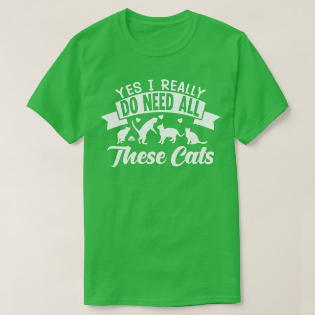 All diese Katzen T-Shirt (Design vorne)