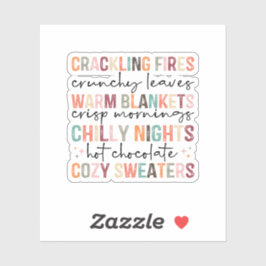 All Fall Feels Vinyl Sticker