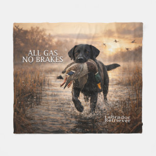 All Gas No Brakes Black Lab Fleecedecke