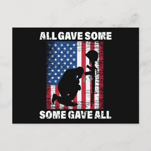 All Gave Some , Some Gave All - USA Army Postkarte (Vorderseite)