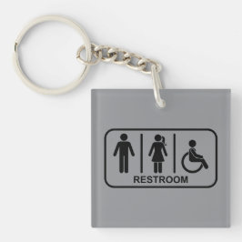 All Gender Bathroom Symbol Schlüsselanhänger