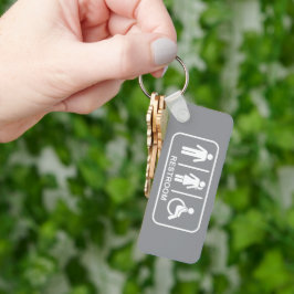 All Gender Bathroom Symbol Schlüsselanhänger