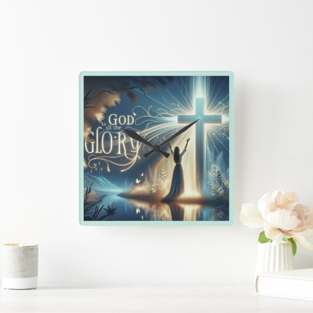 All Glory to God - große Uhr (Zuhause)