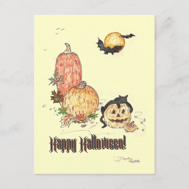 All Hallow Eve Postkarte (Vorderseite)