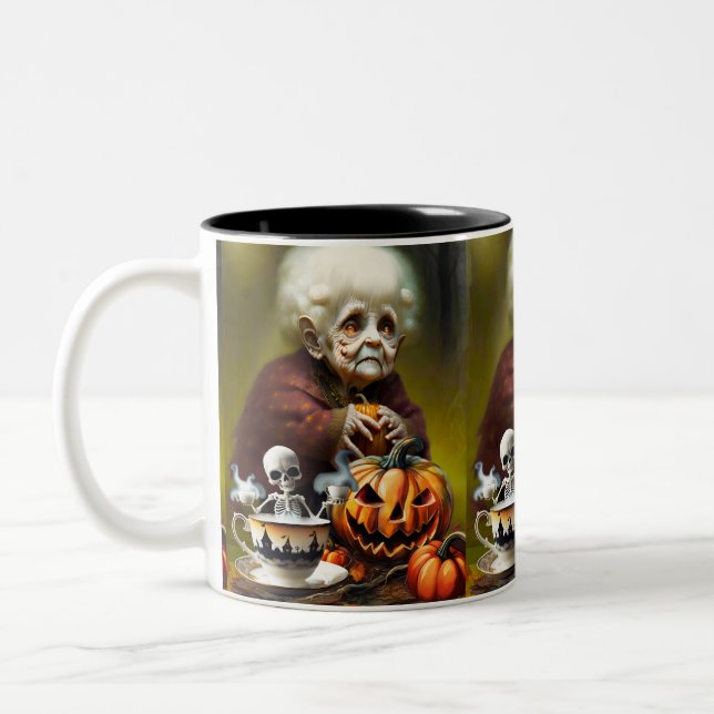 All Hallow Tea Time Zweifarbige Tasse (Links)