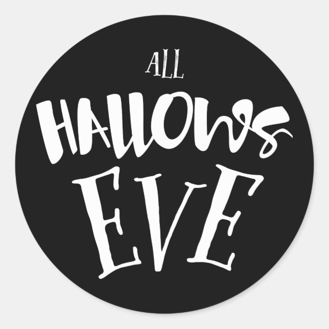 All Hallow's Eve Halloween Soirée Runder Aufkleber (Vorderseite)