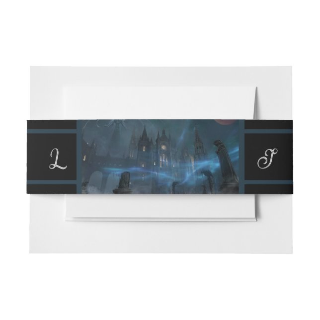 All Hallows Eve Wedding Einladungsbanderole (Vorderseite Beispiel)