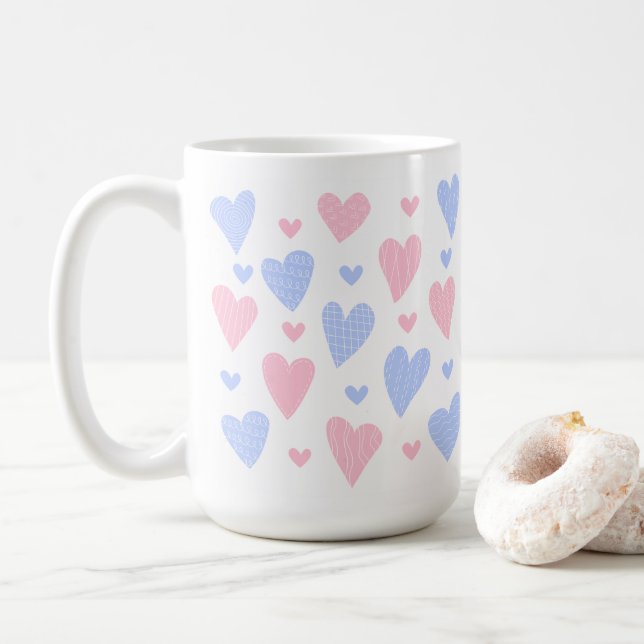 All Heart 🌸 Kaffee Tasse 15oz (Mit Donut)