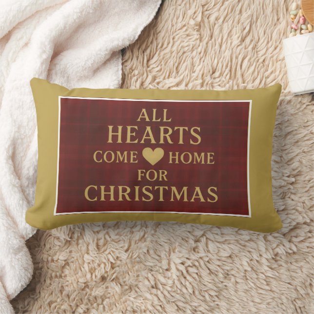 All Hearts Come Home for Christmas | Inclusion Lendenkissen (Decke)