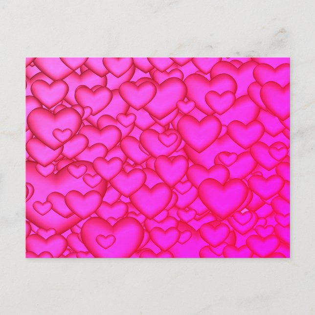 All Hearts Postcard Postkarte (Vorderseite)