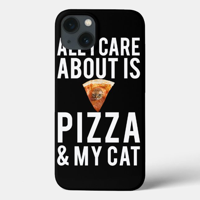 All i care about is pizza & my cat Case-Mate iPhone hülle (Rückseite)