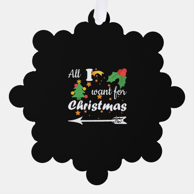 All i gewollt für Weihnachten Couple Shirt Ornament Karte (Vorderseite)