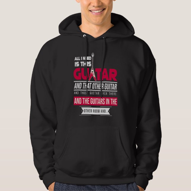 All I Need Is This Guitarist Music Lover Bass Spi Hoodie (Vorderseite)