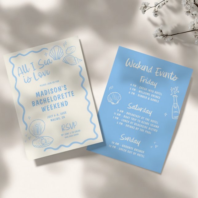 All I Sea is Love Bachelorette Einladung (Von Creator hochgeladen)