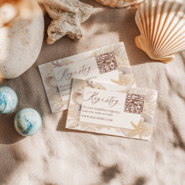 All I sea Is Love Bridal Shower Registry QR code Begleitkarte