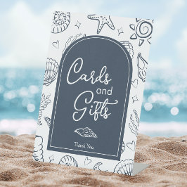 All I Sea is Love Navy Blue Cards and Gifts  Sockelschild