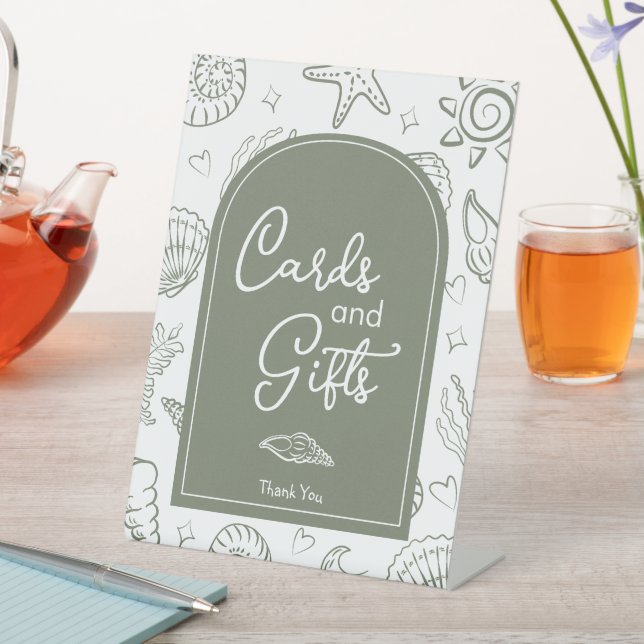 All I Sea is Love Sage Green Cards and Gifts  Sockelschild (In Situ)