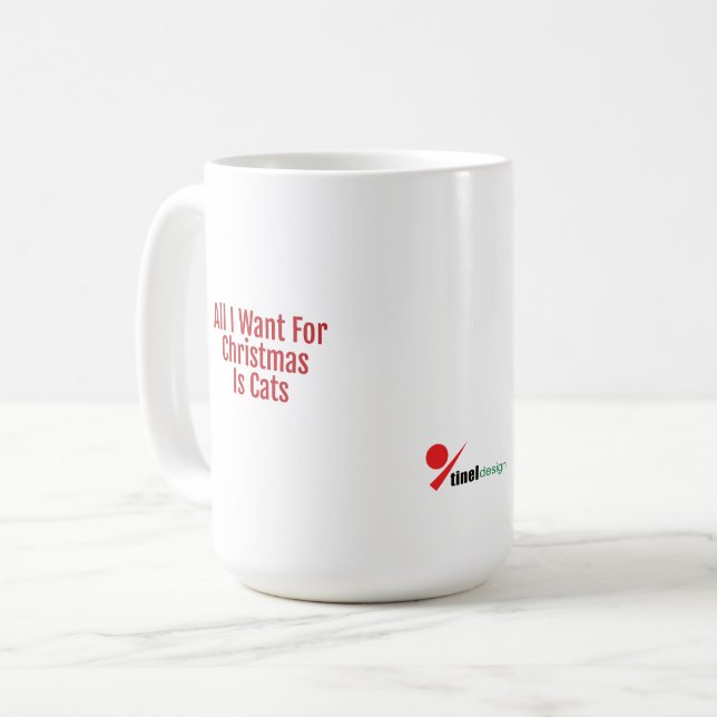 All I Want For Christmas Is Dogs Kaffeetasse (Vorderseite Links)