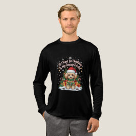 All I Want for Christmas Is My Teacup Poodle Tri-Blend Shirt