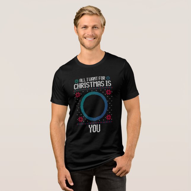 All I Want for Christmas is You Tri-Blend Shirt (Vorderseite voll)