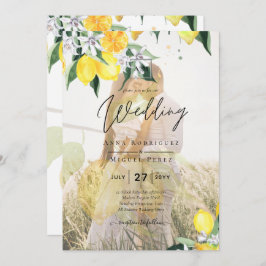 All-in-1 FOTO OVERLAY Lemons Wedding Invite QR Einladung