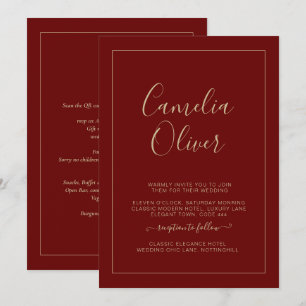 All-in-1 Moderne Monochrome Et-Zeichen-Hochzeit