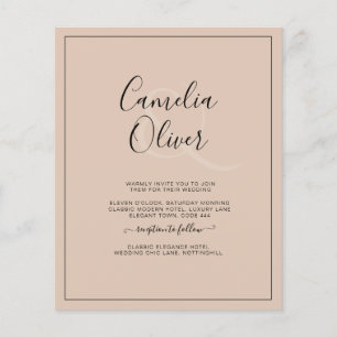 All-in-1-Monochrome Ampere und Hochzeit Flyer