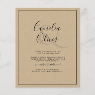 All-in-1-Monochrome Ampere und Hochzeit Flyer