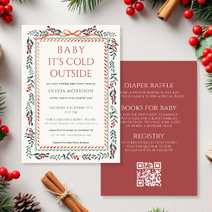 All in One Baby It's Cold Outside Babyparty Einladung