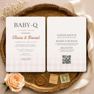 All in One BabyQ Paare-Baby-Party Einladung